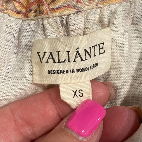 Valiante Floral Cream and Pink Mini Dress - Picture 9 of 12